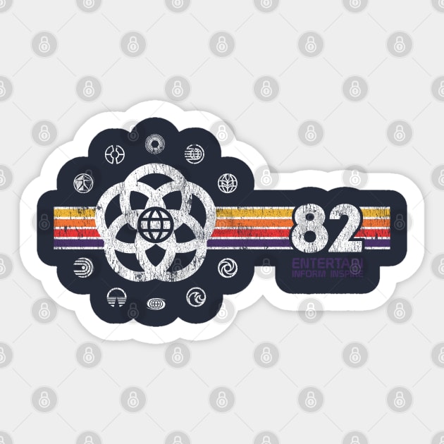 EPCOT Center 82 Sticker by retrocot